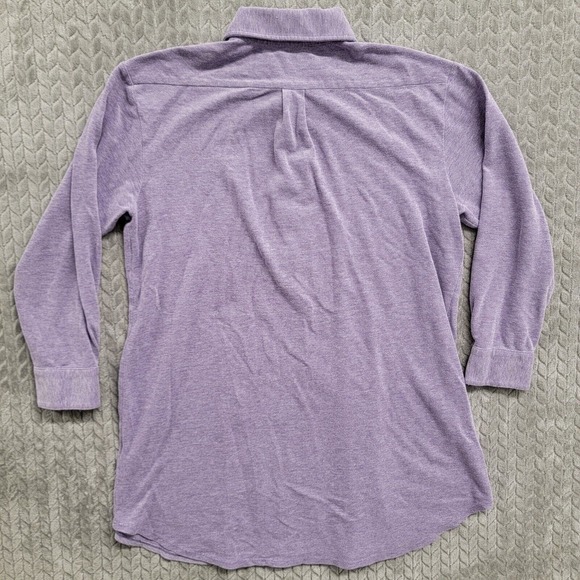 Lauren Ralph Lauren Shirt Dress Women Medium Purple Violet Collared Button Front - Picture 7 of 8